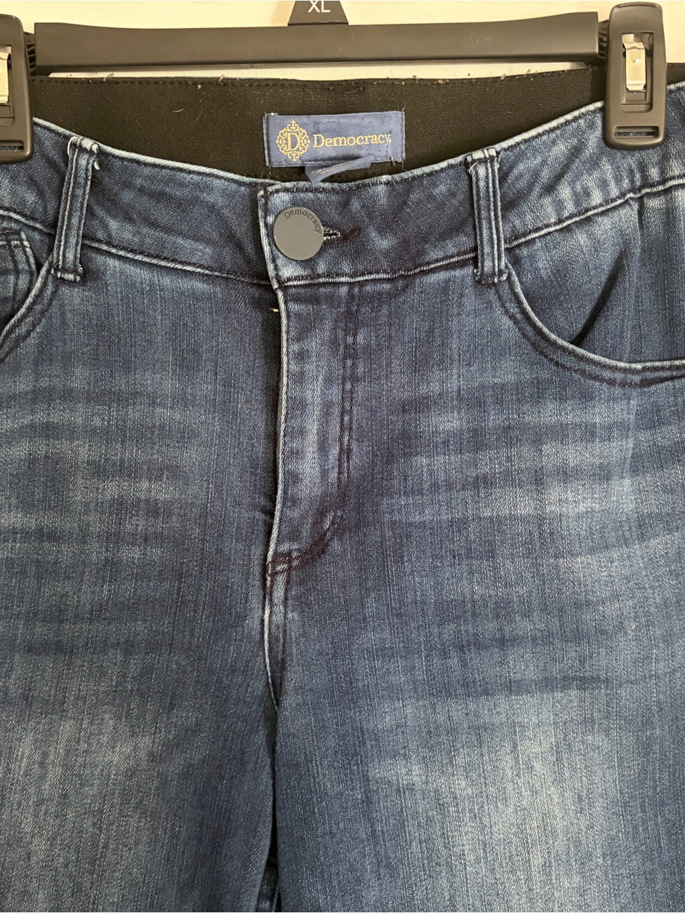 Democracy Dark Wash Bootcut Jeans - Blue